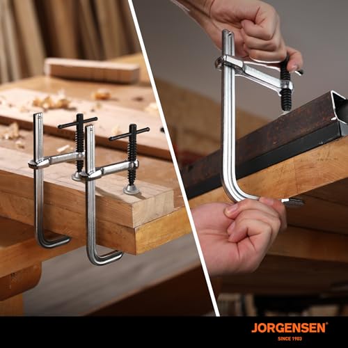Jorgensen Bar Clamps, 6-Inch Heavy-duty Drop Forged Steel Bar Clamps for Woodworking and Welding, 2 Pack - Image 8
