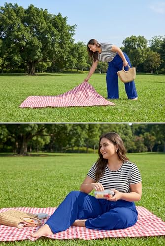 Image of OLRIK Women's Plus Size Pants Adjustable High Waisted Wide Leg Palazzo Pants Casual Trousers with Pockets Spring Clothes