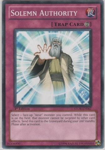 Amazon.co.jp: 遊戯王 英語版 Solemn Authority (STOR-EN067) - Storm 