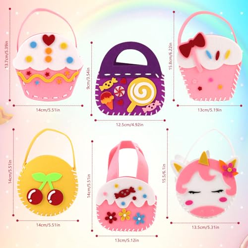 Fudragtn Primeiro kit de costura para crianças, aprender a costurar para meninas, meu primeiro kit d