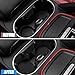 FALVFUN Car Cup Holder Coasters, 2 PCS Waterproof Non-Slip Sift Spill Proof Vehicle Cup Pad, Removable Recessed Automotive Interior Accessories, Universal for SUV RV Truck (Black)