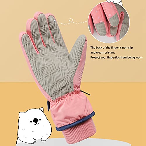Doumneou Luvas de Orelhas Infantis para Esportes de Inverno Ao Ar Livre à Prova D'áGua à Prova de Q