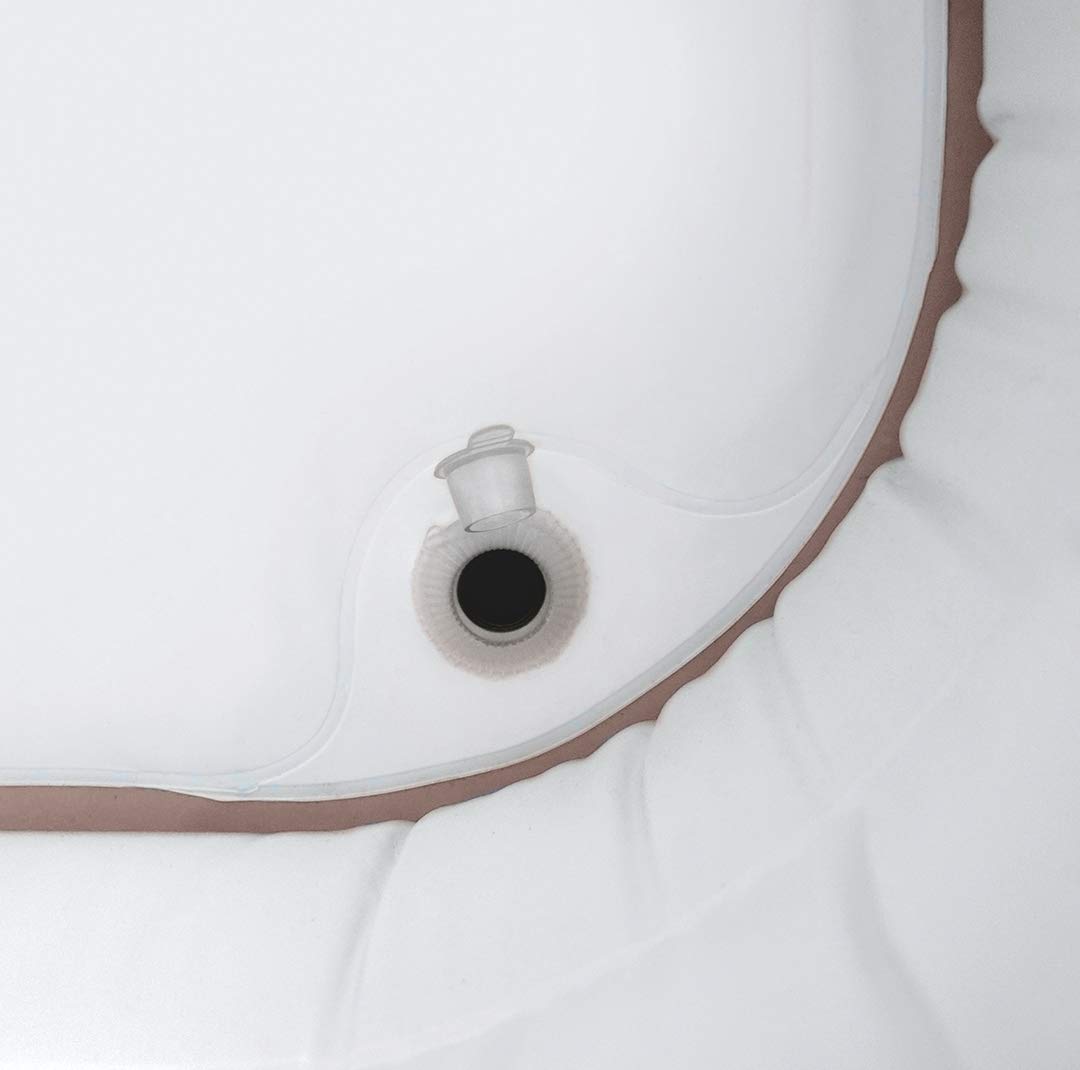 Tubble Compact Bañera Inflable - Uso caliente y frío - Montaje rápido en 1 minuto - Bañera plegable para adultos hasta 170 cm - Gris pardo Ambient - 200L