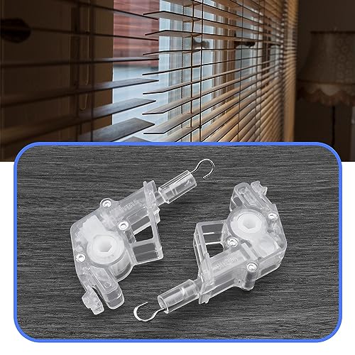 OTOTEC 4PCS 2" Low Profile Wand Tilter Mechanism with 7/32" Hexagon Shaped Gear Hook Connection for Low Rail Blinds Headrail Accessory - Image 4