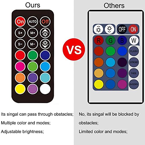 Image of LED Aquarium Light, 2 Pack 15 inches Fish Tank Light RGB Color Underwater Light Submersible Crystal Glass Lights, 42 LED Beads, Brightness Adjustable Memory Function, LED Light bar Stick