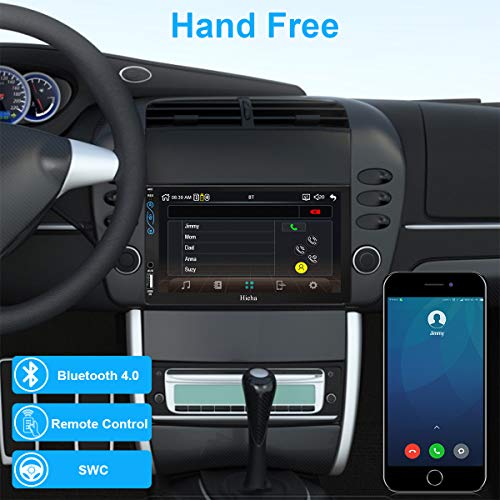 Hieha 7 in Car Stereo Compatible with Apple CarPlay and Android Auto, Double Din Standard Universal Touch Screen Car FM/AM Radio Receiver, MP5 Player with Bluetooth Rear View Camera - Thumbnail 6