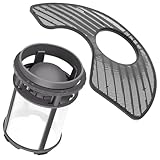 IWIWE W10872845 Dishwasher Pump Filter Cup & WPW10463906 Screen Filter - Compatible with Whirlpool/Kenmore/KitchenAid Dishwasher - Replaces AP6030094 PS11759673 W10393351 AP6021820 PS11755148 2312301