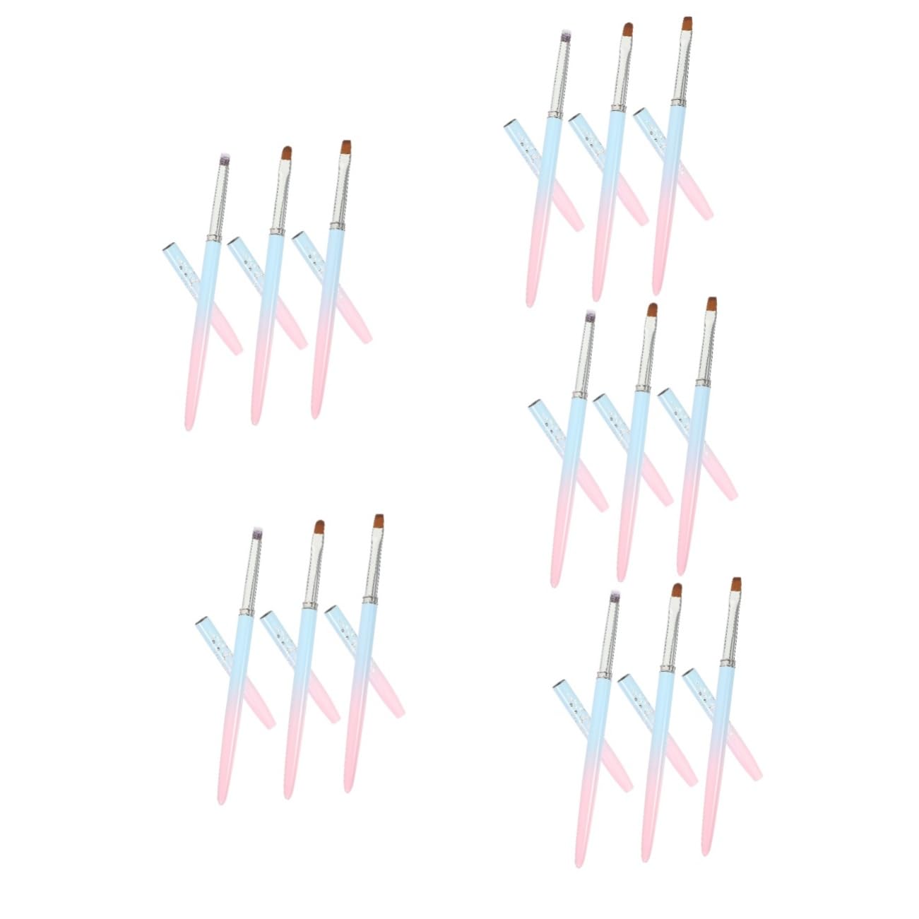 Healeved 15pezzi Pennello Per Nail Art Per Manicure Professionale Strumenti Per Decorazioni Unghie Facile Da Usare e Portatile Per Casa e Salone