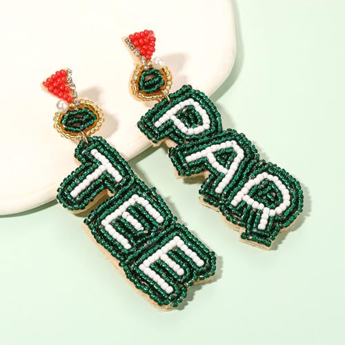 Golf Ball Bag Cart Earrings - Statement Golf Themed Jewelry for Women's Sport Game Day Outfits & Gifts2