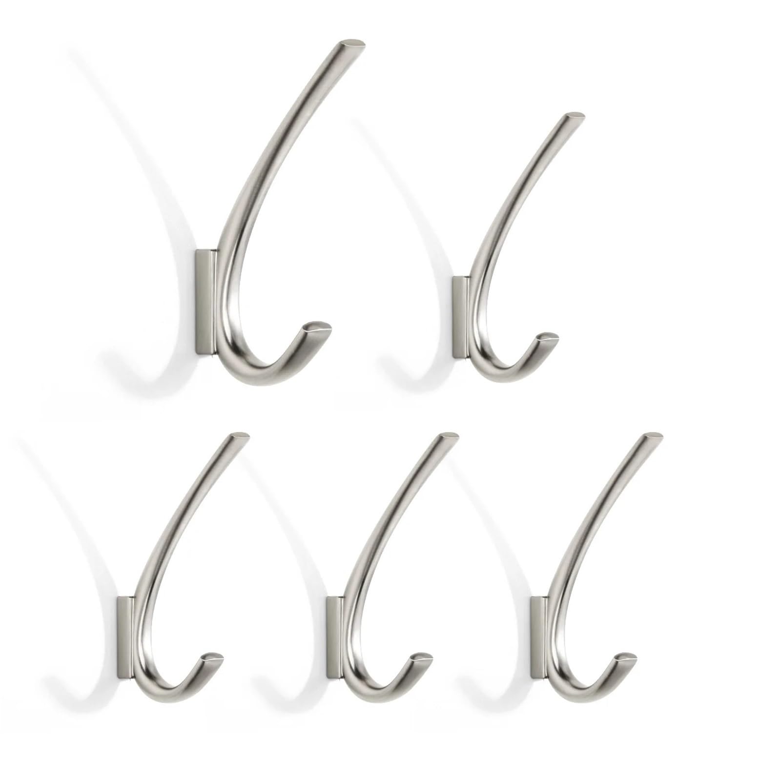 FGUJSUR Coat Hooks Wall Hook Black Clothes Hooks Storage Towel Coat Rack