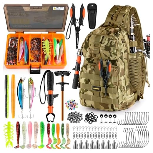 Best fishing backpack with rod holder PLUSINNO Khaki Fishing Backpack for Gear