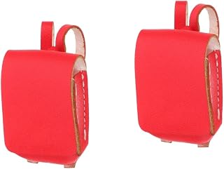 STOBOK 2Pcs Mochila Pacote Casa De Bonecas Modelo Ob11 Pano Vermelho Bolsa De Bebê Casa De Boneca