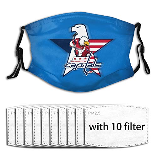 Facial Protection Neck Gaiter Face Scarf with 10 Filter for Washington Hockey Fans Washable Face Mas_k Outdoors