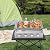4 Burners Portable Gas Grill Tabletop Smokeless Stainless Steel Gas BBQ Grill with Griddle Independent Ignition,Propane LPG Grill for Outdoor Camping Picnic Kitchen (22.8 * 15.7 * 7.9in- 4 Burners)