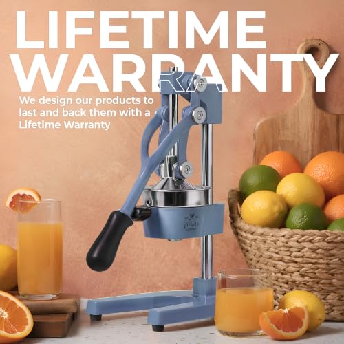 Image of Zulay Kitchen Cast Iron Juicer - Heavy Duty Manual Juicer with Detachable Strainers for Easy Cleaning, Orange Juice Press for Citrus Fruits, Perfect for Bartenders, Juice Lovers & Health Enthusiasts