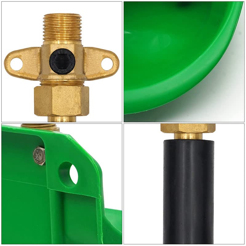 Abreuvoir Automatique Pour Moutons et Chèvres - 8L - Adapté à la Tête de Mouton - Tactile Switch - Vert - 21cm*18.5cm*15cm