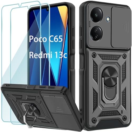 Custodia Yohii Per Xiaomi Poco X7 Pro 5G Con Anello 360° E 2 Pellicole | Protezione Militare