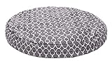 Morezi DIY Do It Yourself Pet Pillow Cover: Water Resistant Dog Bed Liner, Washable, Waterproof Liner Internal Case in Medium or Large for Dog and Cat - Cover only - Gray Grain - Round