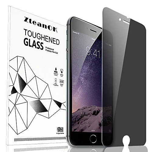 TLH TLH-67 Zteanok Ultra Slim Anti-Spy Privacy Tempered Glass Screen Protector Shield for iPhone 6 Plus / 6s Plus (5.5'), 0.2 mm