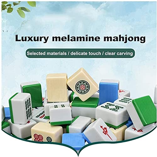 Boutique Mahjong juego tradicional chino azul miniatura 2