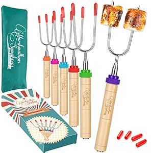 CARPATHEN Marshmallow-Bratstäbchen Set mit 6 Gabeln