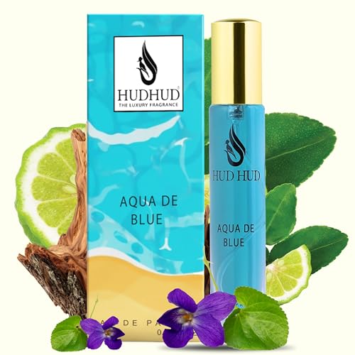 Image of HUDHUD Perfume Aqua De Blue EDP (20ml) Lightweight Luxury Fragrance
