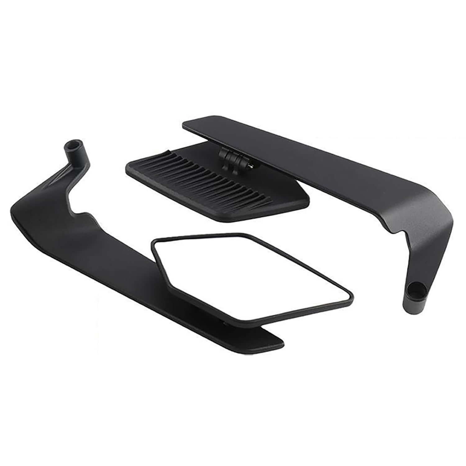 R-timer 2 Pcs Aluminium Motorcycle Wing Mirrors for Benelli RFS150i, Motorbike Side Mirrors Adjustable Angle Rear View Handlebar Mirrors