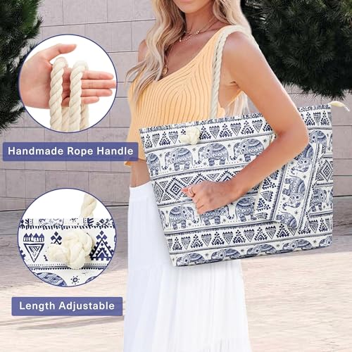 Bolsas de playa para mujer HHBWL1: bolsa de natación grande e impermeable 4