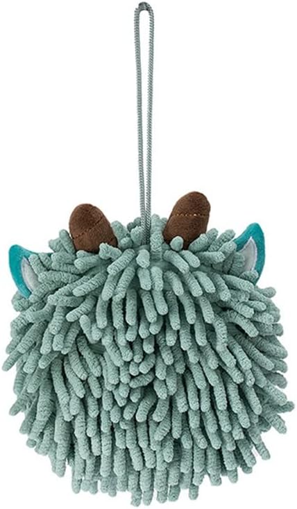 Cute Cartoon Animal Hand Towel Soft Close-Fitting Chenille Sponge Plush Kitchen Absorbent