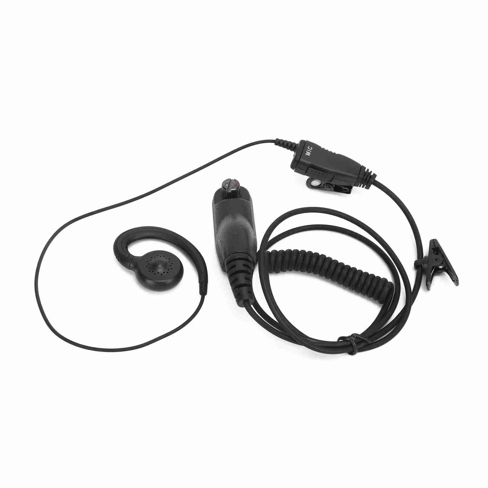 Walkie Talkie auricular de TPE en forma de G para hostelería y eventos 8