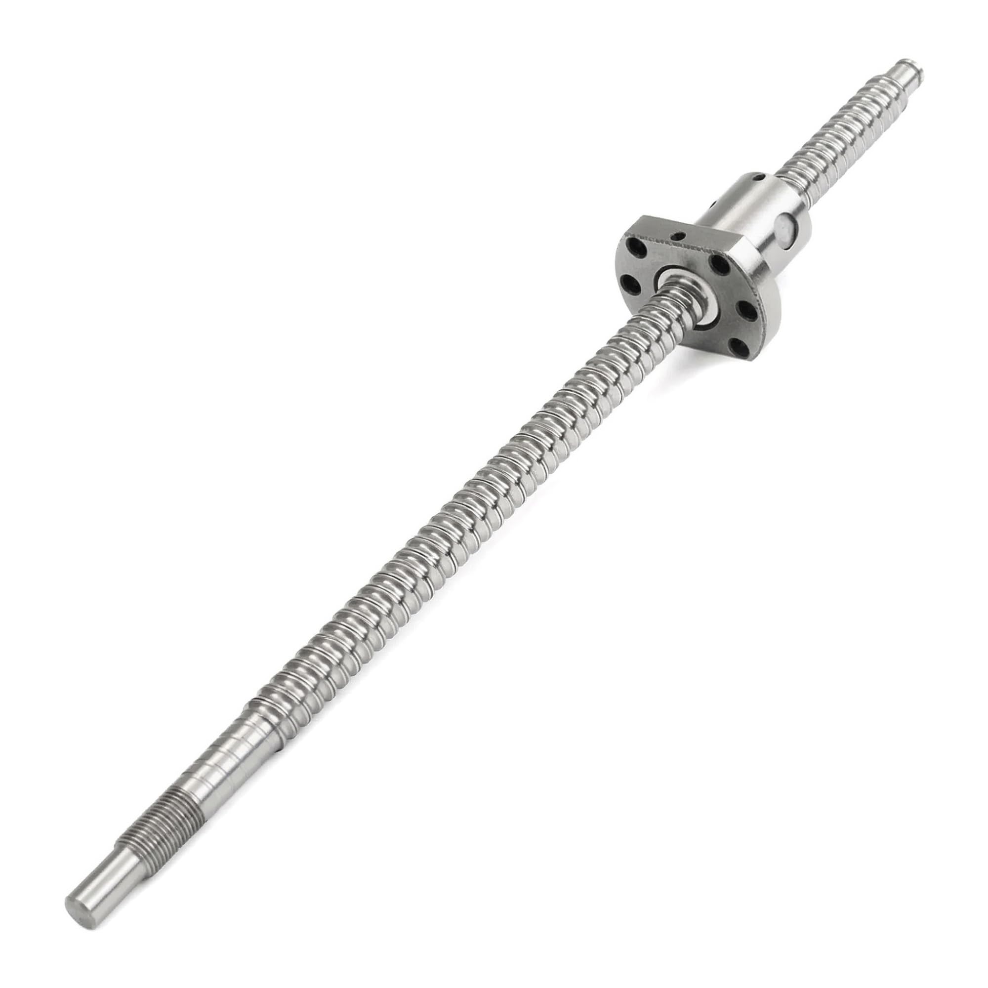 Śruba kulowa C7 SFU1204, średnica 12 mm, skok 4 mm, ruch liniowy, gwint prawy, trzpień śruby z końcem BK10 BF 10 obrabiany na scenę (400 mm)