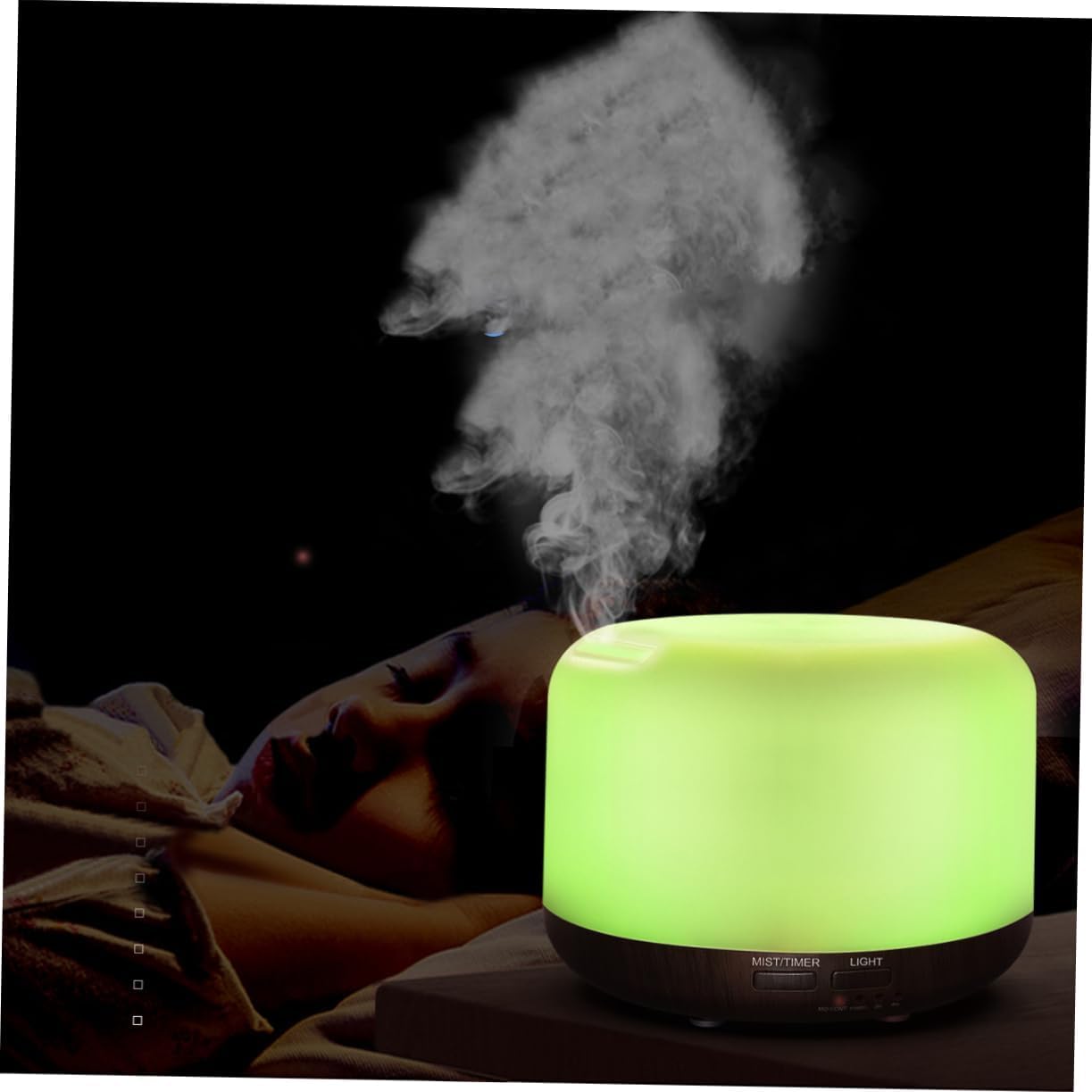 Do użytku domowego 300ml dyfuzor zapachowy powietrza dyfuzor olejków eterycznych LED Aroma dyfuzor zapachowy nawilżacz drewniana lampa do aromaterapii