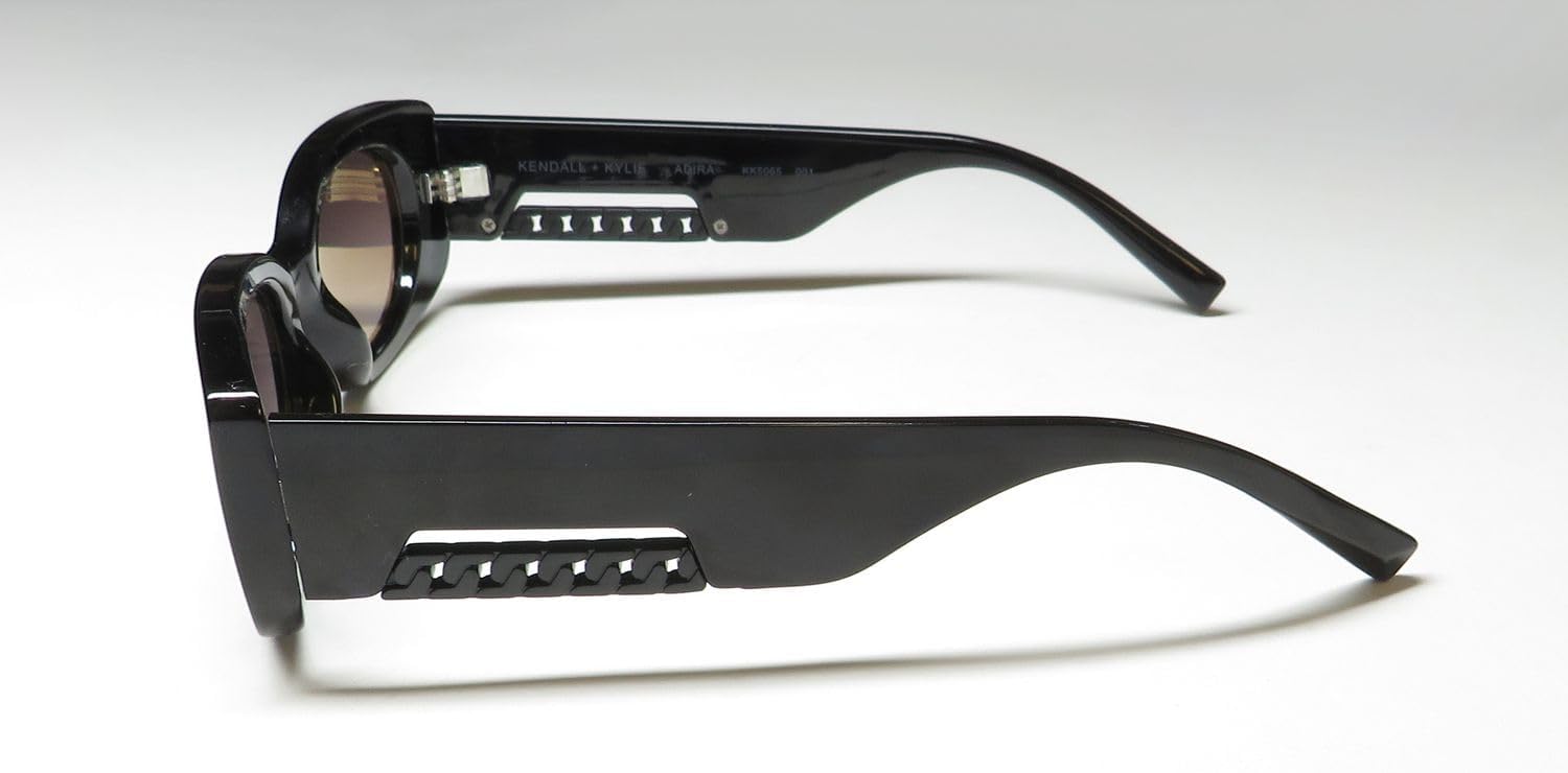 KENDALL + KYLIE Adira Broad Rim Rectangle + Metal Chain Accent Sunglasses - Image 4