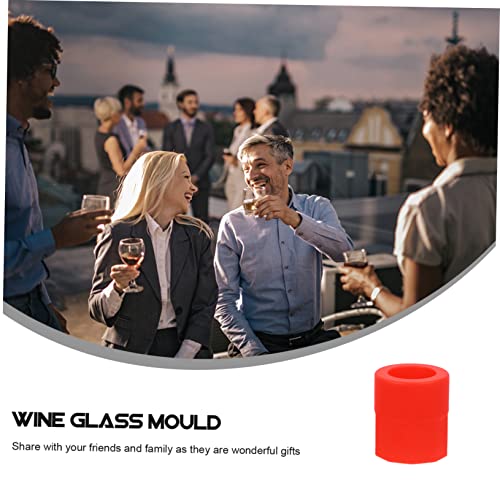 Molde creativo de silicona rojo para hielos y shots miniatura 7