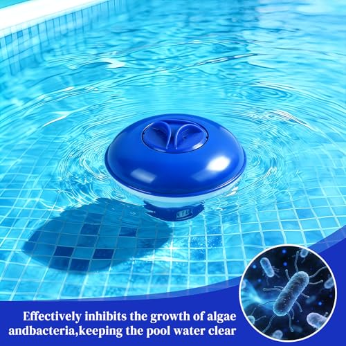 Miniatura 5 de Lqtslfm Dispensador De Cloro Flotante, Boya Cloro Piscina, Dispensador Químico, Dosificador Flotante, Dispensadores Cloro Flotantes Para Piscinas, Jacuzzis, Spas, Acuarios, Fuentes Azul-B