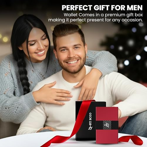 Image of CODE 118 Wallet for Men - Slim Minimalist Aluminum Smart Wallet with RFID Blocking - Compact cash and Credit card holder with Pop Up Ejector (Classic, Thermal Red)