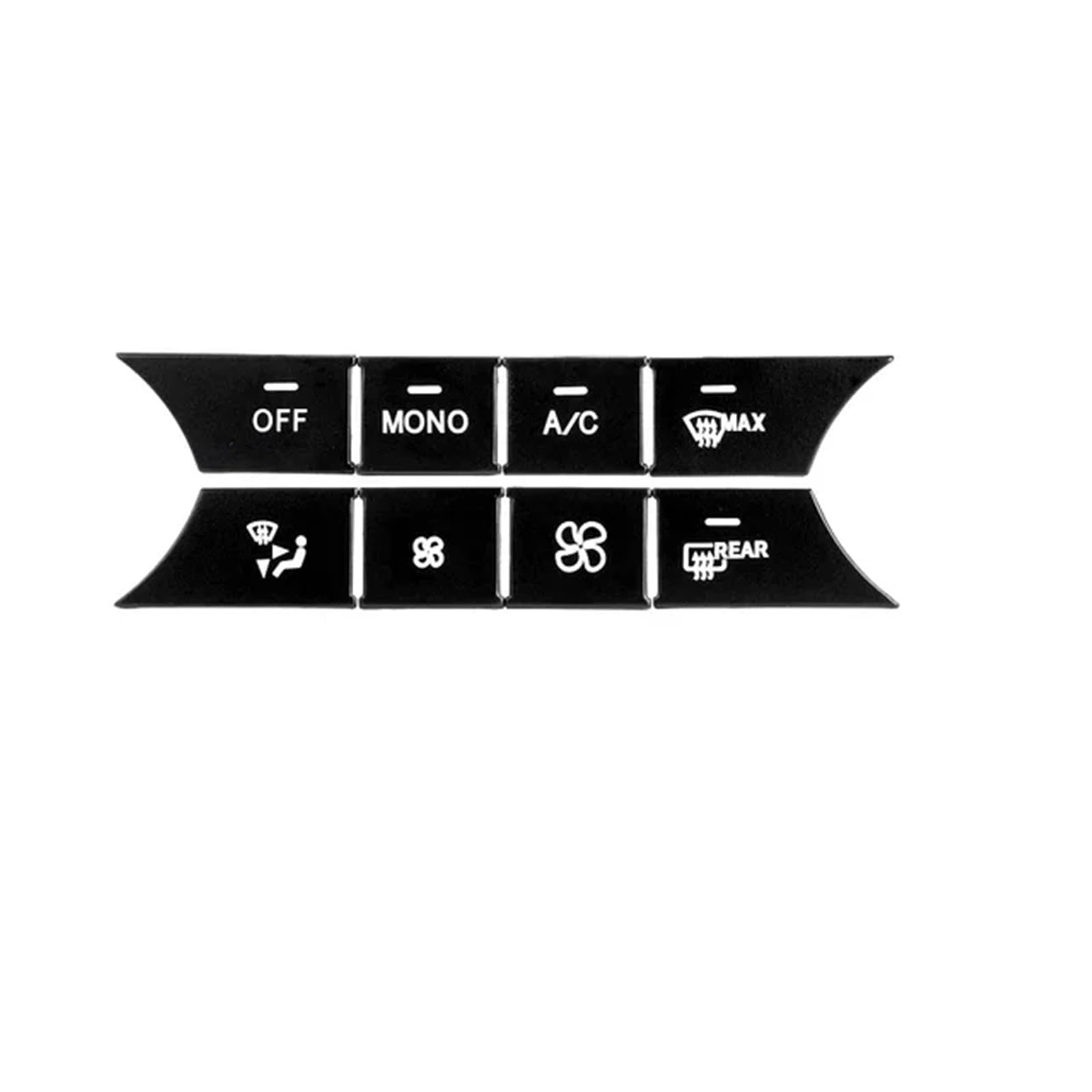 Etichette pulsanti auto Compatibile Con Benz Per C Class W204 2007-2014 Adesivo Per Pulsante Aria Condizionata Consolle Centrale Per Auto Accessori Per Interni Auto(MONO)