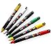 Produktbild Posca PC-1MR Anime Set - 6 Stifte in Kunststoffhülle - Rot, Gelb, Grün, Schwarz, Weiß und Gold