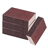 Küchenschwamm, Emery Schwamm - Nano Schwamm Scrub Kitchenschwamm Hochleistungs -, 4 Pack Vier Seiten Nano Carbon Dams Cruspread, Harte Letzte Entfernung, manuelle Schleifprodukte, Edelstahl