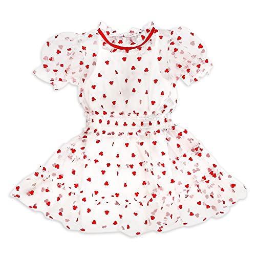 Robe Minnie Mouse Disney pour fille en taille 4 ans avec jupe à volants superposés