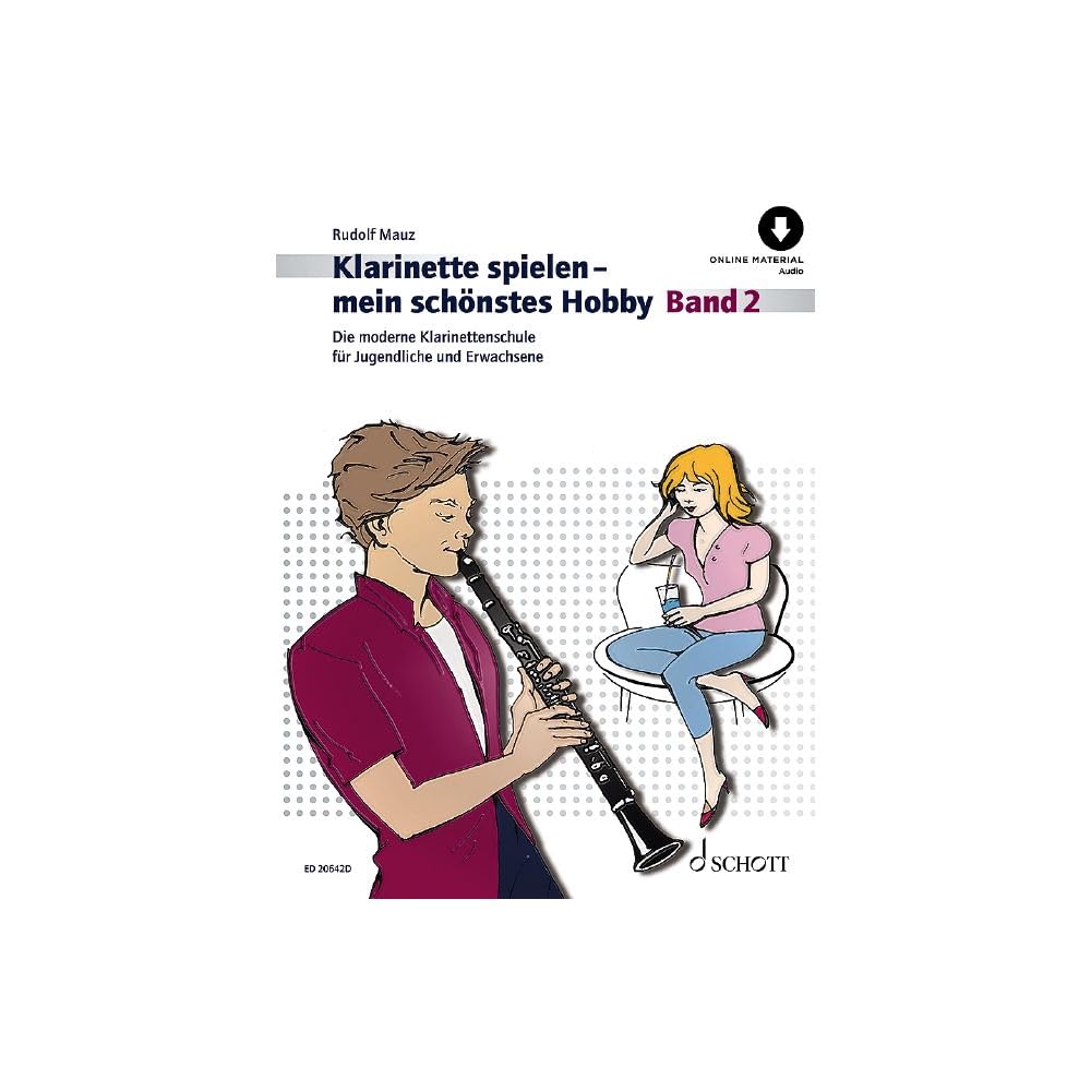 Klarinette spielen - mein schönstes Hobby Band 2 und Spielbuch 2 ( ED 20642D, ED 2064 9783795725891, 9783795724535) + Soundman Durchziehwischer für Klarinette (Starterset)