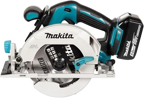 Makita DHS680RMJ Battery-Operated Hand-Held Circular Saw 57 mm, (18 V/4.0 Ah, 2 Batteries and Charger in The Makpac), DHS680RTJ 0 wattsW, 0 voltsV - 6