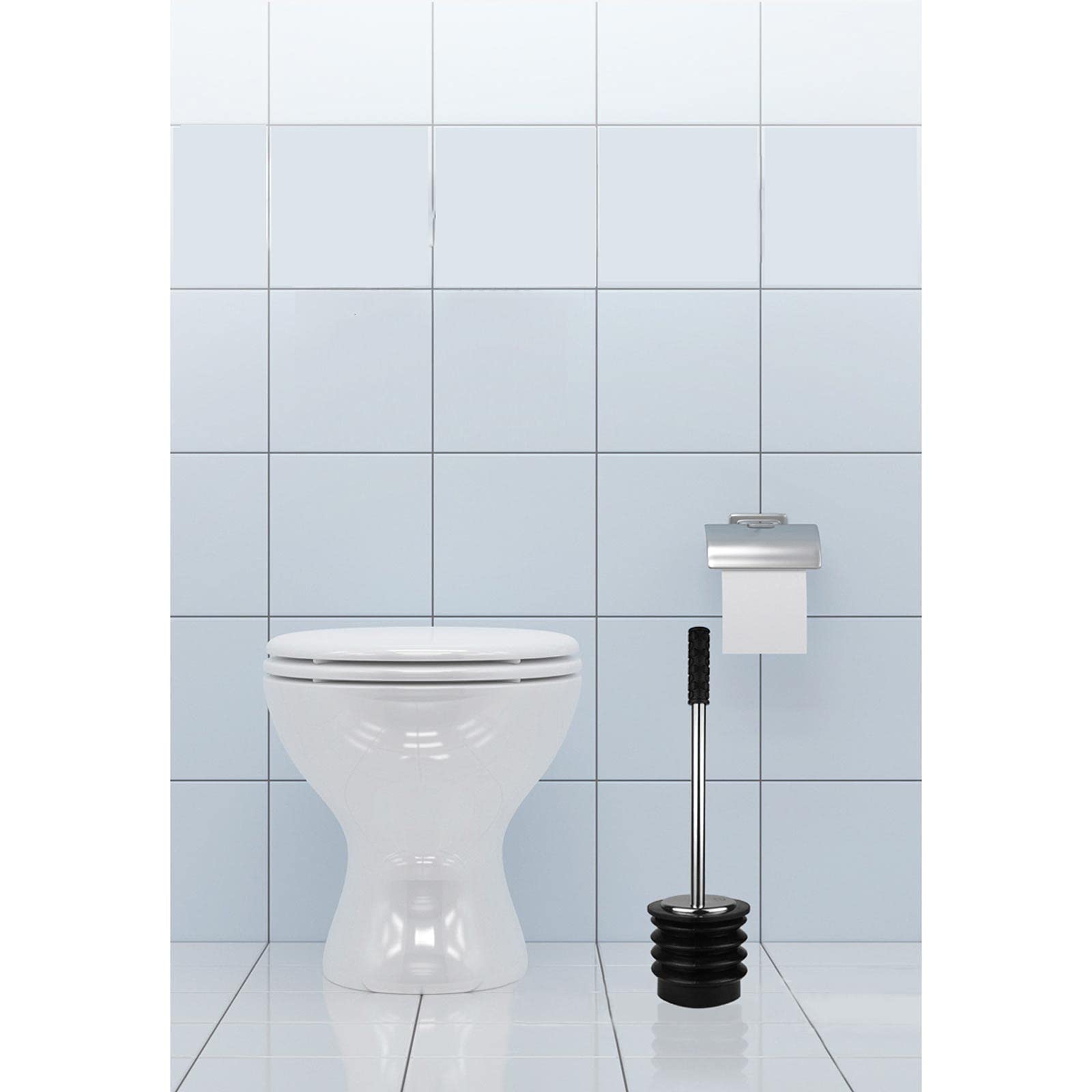 Desatascador émbolo de inodoro El inodoro, el inodoro, el desbloqueo para adaptarse a todos los inodoros, borrar y desbloquear con un poderoso matrones de matrones para baño Desatascador ​tuberias