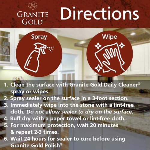 Image of Granite Gold Granite Sealer for Natural Stone, 64 oz Refill