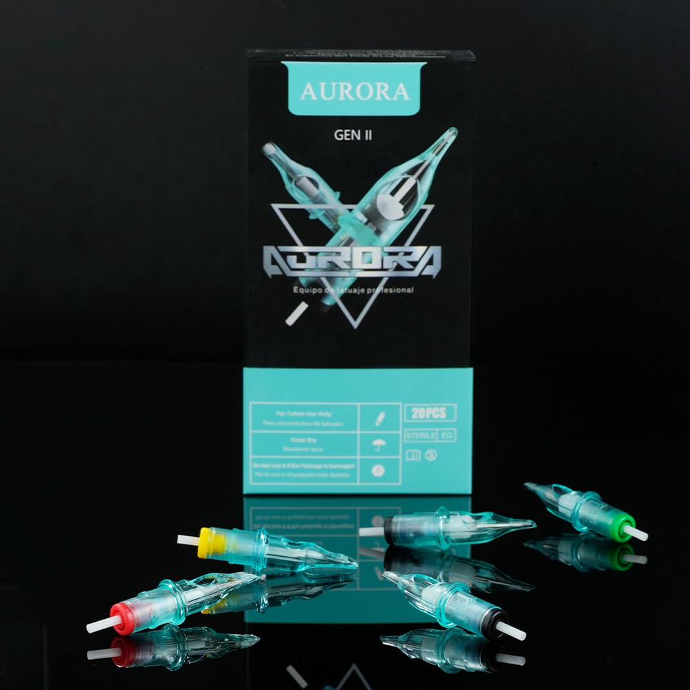Aurora Cartridge Tattoo Needle 20pcs Curved Magnum (7CM)