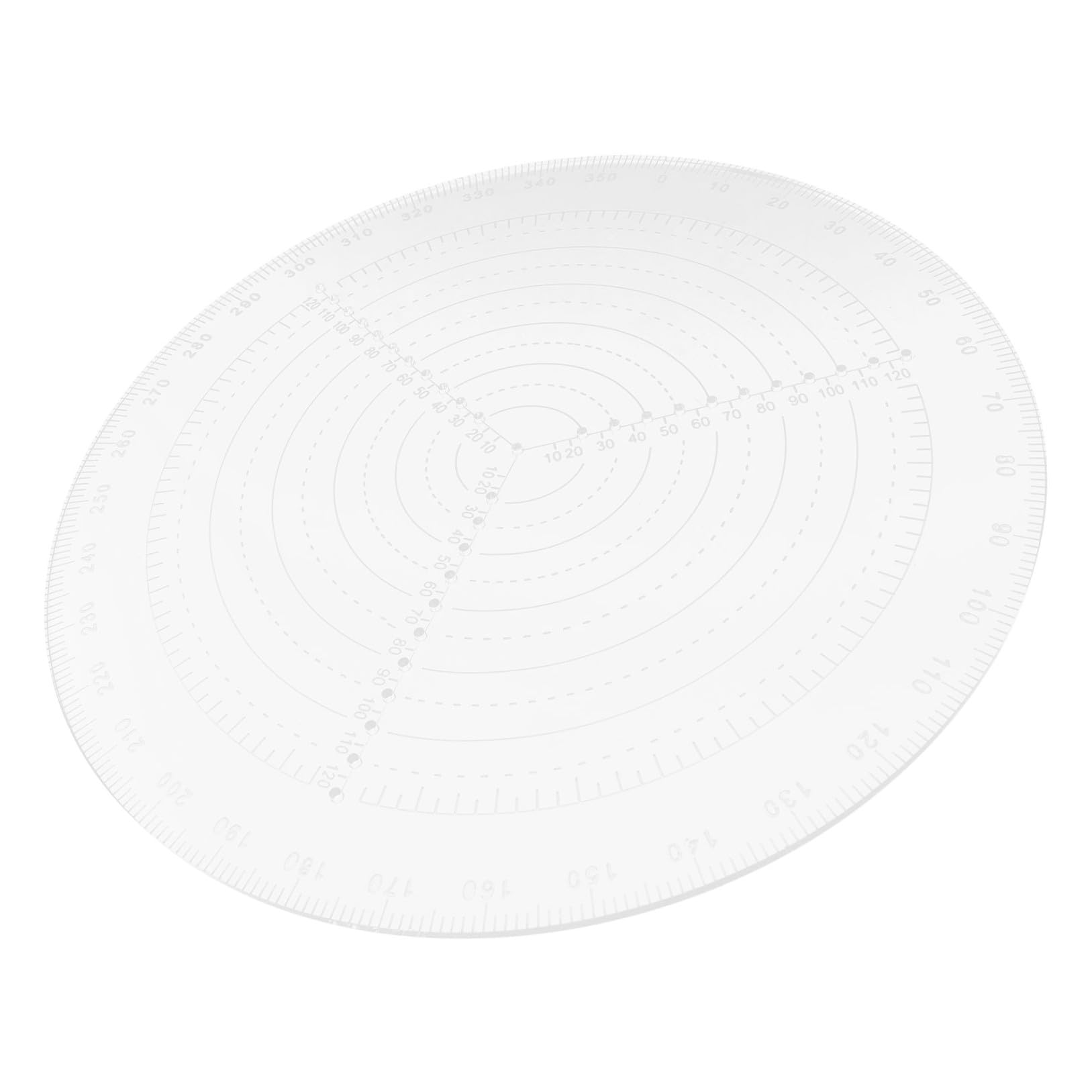 Outil de mesure précis et jauge de diamètre acrylique transparent pour travail du bois