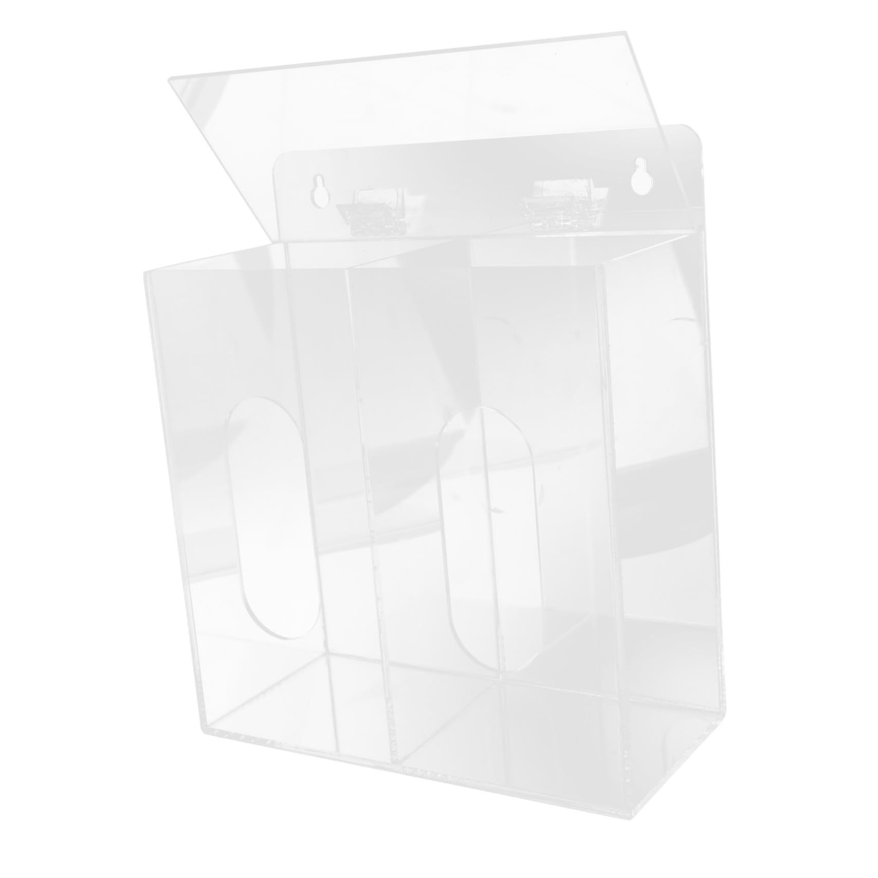 iplusmile 4piezas Dispensador De Guantes Desechables y Organizador De Pared Compartimentos Caja De Almacenamiento Acrílica Para Guantes y Solución Práctica Para Laboratorios y Hogares