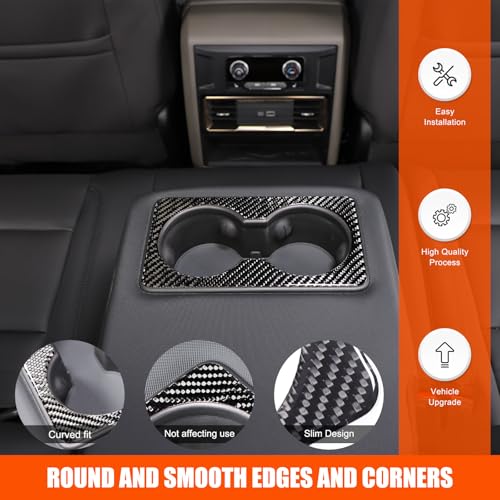 Pegatina en Fibra de Carbono para Portavasos Trasero Hummer EV miniatura 2