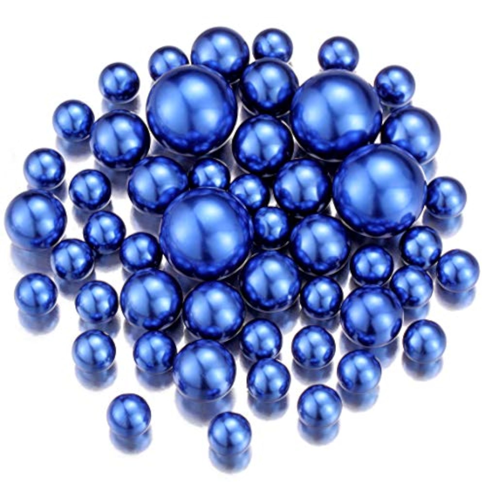 Royal Blue Floating Pearls Beads for Vases, DIY Wedding Decor