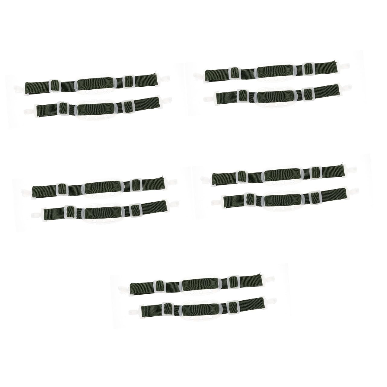ULTECHNOVO 10 Piezas Correa de la barbilla correa de repuesto para casco elástica para cascos chin strap Correa de mentón correa de sombrero accesorios cascos de seguridad plástico